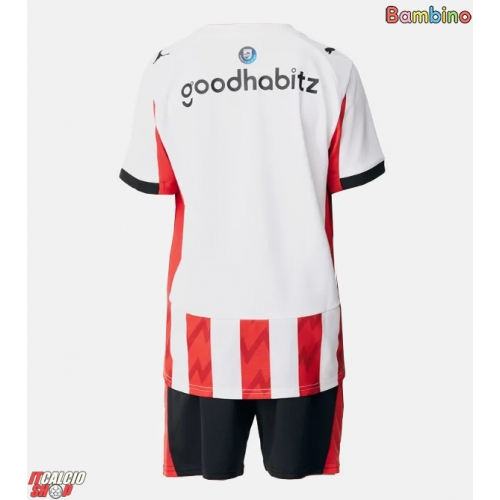 PSV Eindhoven Prima Maglia Bambino 2025-26 Manica Corta (+ Pantaloni corti)